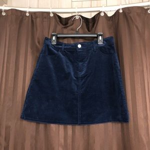 Forever 21 Velvet Blue Denim Skirt